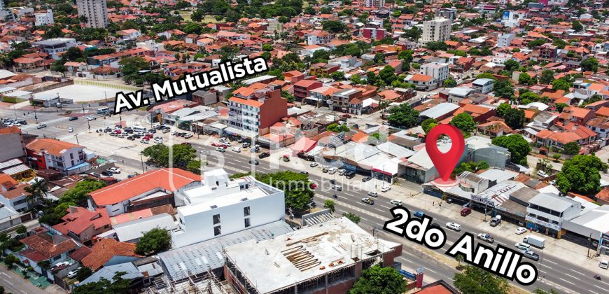 TERRENO SOBRE 2DO ANILLO Y AV. MUTUALISTA