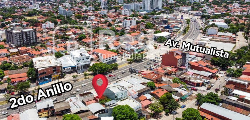 TERRENO SOBRE 2DO ANILLO Y AV. MUTUALISTA