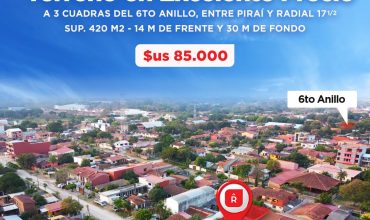 TERRENO EN VENTA ZONA OESTE