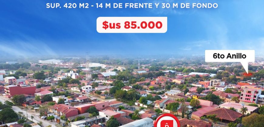 TERRENO EN VENTA ZONA OESTE