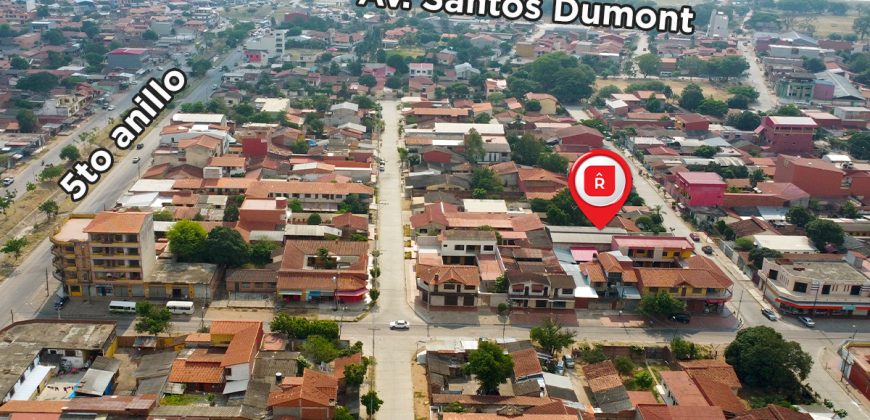 120K – GALPON EN VENTA ZONA SUR – SANTOS DUMONT 4TO Y 5TO ANILLO