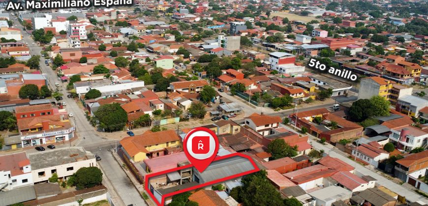 120K – GALPON EN VENTA ZONA SUR – SANTOS DUMONT 4TO Y 5TO ANILLO