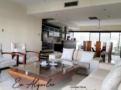 2.200 $us. ALQUILER PENTHOUSE AMOBLADO 3 DORMITORIOS CONDOMINIO CIUDAD REAL