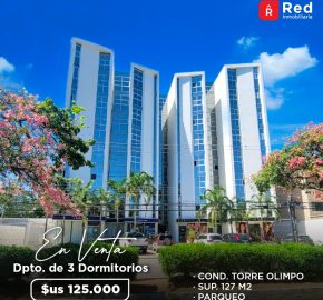 125K – DEPARTAMENTO DE 3 DORMITORIOS EN VENTA TORRE OLIMPO